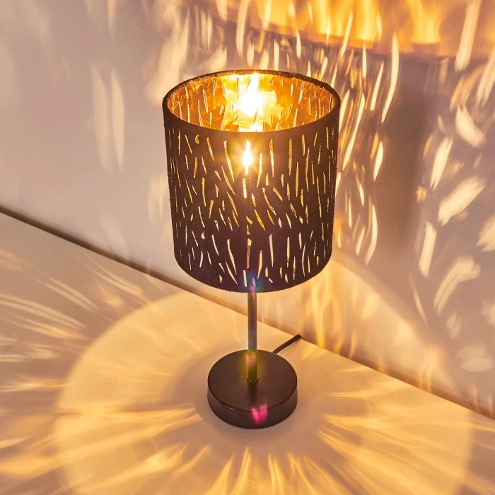 Hofstein Liared Tischleuchte Schwarz, 1-flammig 12 Hofstein Liared Tischleuchte Schwarz, 1-flammig – Bild 10