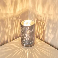 Hofstein Liared Tischleuchte Grau, 1-flammig -Günstiges Tischlampen Geschäft liared tischleuchte h3162835 do1 3