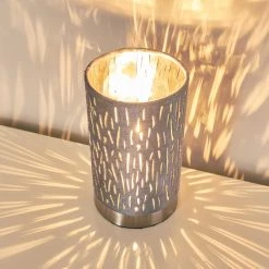 Hofstein Liared Tischleuchte Grau, 1-flammig -Günstiges Tischlampen Geschäft liared tischleuchte h3162835 do1 7