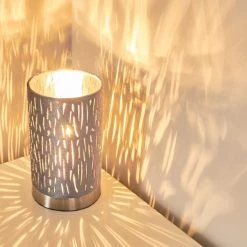 Hofstein Liared Tischleuchte Grau, 1-flammig -Günstiges Tischlampen Geschäft liared tischleuchte h3162835 do1 9