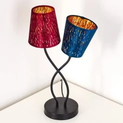 Hofstein Liared Tischleuchte Schwarz, 2-flammig -Günstiges Tischlampen Geschäft liared tischleuchte h3276907 do1 10