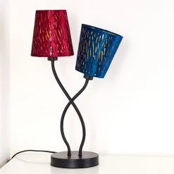 Hofstein Liared Tischleuchte Schwarz, 2-flammig -Günstiges Tischlampen Geschäft liared tischleuchte h3276907 do1 14