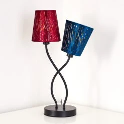 Hofstein Liared Tischleuchte Schwarz, 2-flammig -Günstiges Tischlampen Geschäft liared tischleuchte h3276907 do1 18