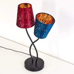 Hofstein Liared Tischleuchte Schwarz, 2-flammig -Günstiges Tischlampen Geschäft liared tischleuchte h3276907 do1 4