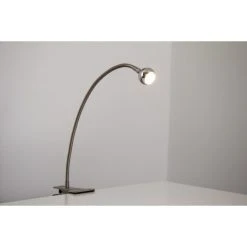 Hofstein Lina Klemmleuchte LED Nickel-Matt, 1-flammig -Günstiges Tischlampen Geschäft lina klemmleuchte h3455845 6
