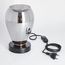 Hofstein Lincura Tischleuchte Messing, Schwarz, 1-flammig -Günstiges Tischlampen Geschäft lincura tischleuchte h3614075 4