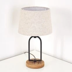 Hofstein Logumkolster Tischleuchte Schwarz, Braun, 1-flammig 22 Hofstein Logumkolster Tischleuchte Schwarz, Braun, 1-flammig -Günstiges Tischlampen Geschäft logumkolster tischleuchte h3351116 4