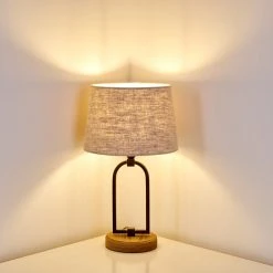 Hofstein Logumkolster Tischleuchte Schwarz, Braun, 1-flammig 25 Hofstein Logumkolster Tischleuchte Schwarz, Braun, 1-flammig -Günstiges Tischlampen Geschäft logumkolster tischleuchte h3351116 7