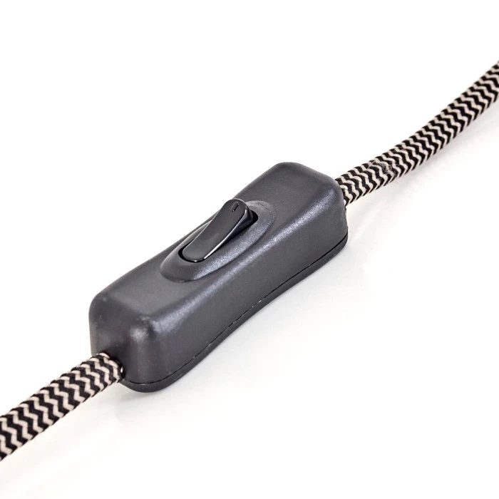 Hofstein Logumkolster Tischleuchte Schwarz, Braun, 1-flammig 5 Hofstein Logumkolster Tischleuchte Schwarz, Braun, 1-flammig – Bild 3