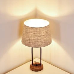 Hofstein Logumkolster Tischleuchte Schwarz, Braun, 1-flammig 21 Hofstein Logumkolster Tischleuchte Schwarz, Braun, 1-flammig -Günstiges Tischlampen Geschäft logumkolster tischleuchte h3351130 3