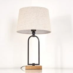 Hofstein Logumkolster Tischleuchte Schwarz, Braun, 1-flammig 22 Hofstein Logumkolster Tischleuchte Schwarz, Braun, 1-flammig -Günstiges Tischlampen Geschäft logumkolster tischleuchte h3351130 4