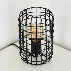 Hofstein Loitwitt Tischleuchte Schwarz, 1-flammig -Günstiges Tischlampen Geschäft loitwitt tischleuchte h3350003 16