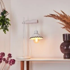 Hofstein Lomas Tischleuchte Weiß, 1-flammig -Günstiges Tischlampen Geschäft lomas tischleuchte h3421215 10