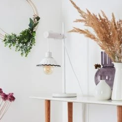 Hofstein Lomas Tischleuchte Weiß, 1-flammig -Günstiges Tischlampen Geschäft lomas tischleuchte h3421215 11