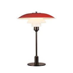 Louis Poulsen 3½-2½ Tischleuchte Rot, 1-flammig