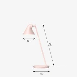 Louis Poulsen NJP Mini Tischleuchte LED Rosa, 1-flammig -Günstiges Tischlampen Geschäft louis poulsen njp mini tischleuchte 5744168164 2