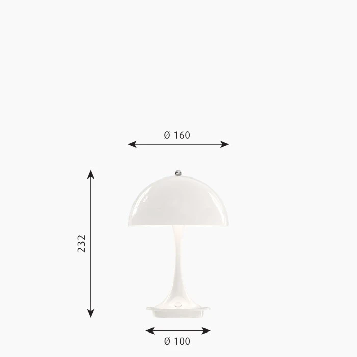 Louis Poulsen Panthella Portable Tischleuchte LED Weiß, 1-flammig 5 Louis Poulsen Panthella Portable Tischleuchte LED Weiß, 1-flammig – Bild 3