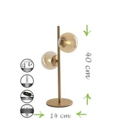 Luce Design NEPTUN Tischleuchte Messing, 2-flammig 27 Luce Design NEPTUN Tischleuchte Messing, 2-flammig -Günstiges Tischlampen Geschäft luce design neptun tischleuchte 9120 l2 go 12