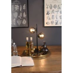 Luce Design NEPTUN Tischleuchte Schwarz, 2-flammig -Günstiges Tischlampen Geschäft luce design neptun tischleuchte 9120 l2 nero 6