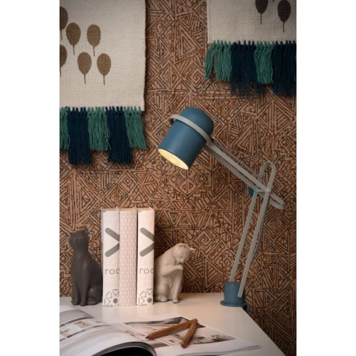 Lucide BASTIN Klemmleuchte Blau, Grau, 1-flammig 5 Lucide BASTIN Klemmleuchte Blau, Grau, 1-flammig – Bild 3