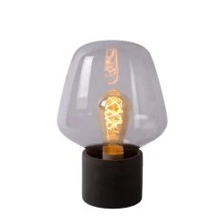 Lucide BECKY Tischlampe Grau, 1-flammig -Günstiges Tischlampen Geschäft lucide becky tischlampe 45569 01 65 1