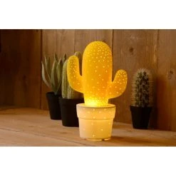 Lucide CACTUS Tischleuchte Gelb, 1-flammig