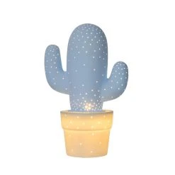 Lucide CACTUS Tischleuchte Blau, 1-flammig -Günstiges Tischlampen Geschäft lucide cactus tischleuchte 13513 01 68 1