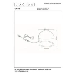 Lucide CATO Tischleuchte Messing, Gold, 1-flammig 9 Lucide CATO Tischleuchte Messing, Gold, 1-flammig -Günstiges Tischlampen Geschäft lucide cato tischleuchte 46516 01 66 3