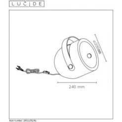 Lucide COPAIN Tischlampe Lila, 1-flammig -Günstiges Tischlampen Geschäft lucide copain tischlampe 20511 01 41 3
