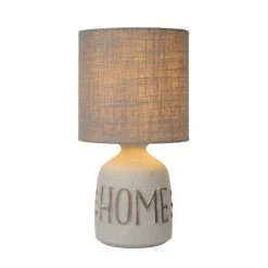 Lucide COSBY Tischlampe Grau, 1-flammig -Günstiges Tischlampen Geschäft lucide cosby tischlampe 47503 81 36 1