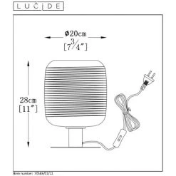 Lucide ERYN Tischlampe Chrom, 1-flammig 9 Lucide ERYN Tischlampe Chrom, 1-flammig -Günstiges Tischlampen Geschäft lucide eryn tischlampe 70583 01 11 3