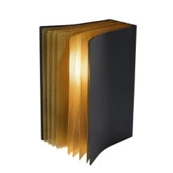 Lucide EXTRAVAGANZA LIVRET Tischleuchte Schwarz, Gold, 1-flammig -Günstiges Tischlampen Geschäft lucide extravaganza livret tischleuchte 78596 01 30 1