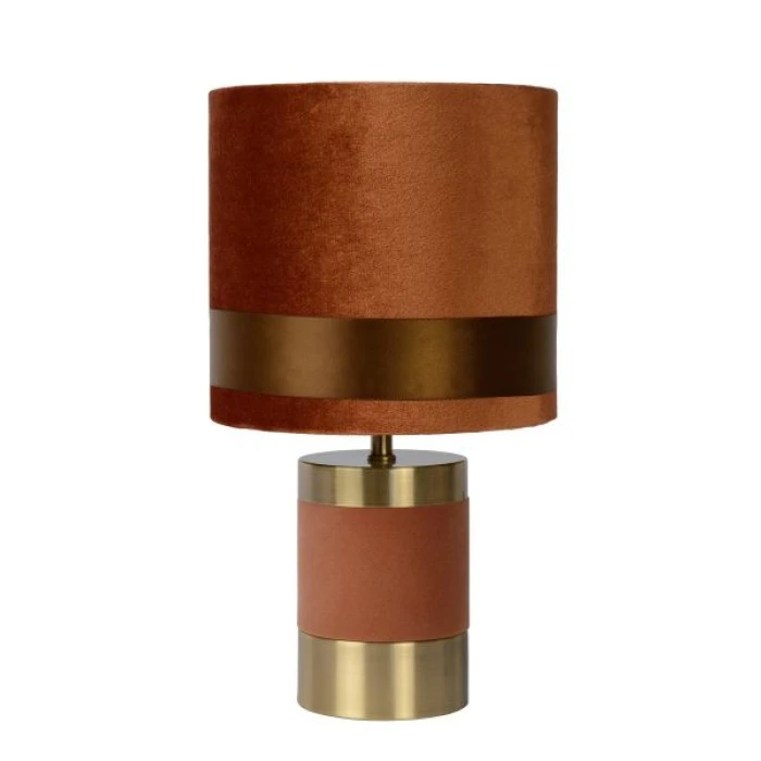 Lucide FRIZZLE Tischleuchte Messing, Braun, 1-flammig 4 Lucide FRIZZLE Tischleuchte Messing, Braun, 1-flammig – Bild 2