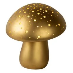 Lucide FUNGO Tischleuchte Messing, Gold, 1-flammig -Günstiges Tischlampen Geschäft lucide fungo tischleuchte 13539 01 02 3