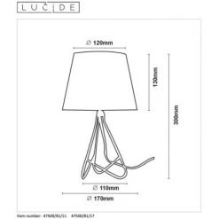 Lucide GITTA Tischlampe Kupferfarben, 1-flammig -Günstiges Tischlampen Geschäft lucide gitta tischlampe 47500 81 17 2