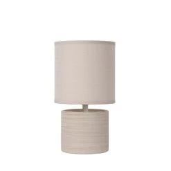 Lucide GREASBY Tischlampe Beige, 1-flammig -Günstiges Tischlampen Geschäft lucide greasby tischlampe 47502 81 38 2