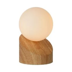 Lucide LEN Tischlampe Holz dunkel, 1-flammig -Günstiges Tischlampen Geschäft lucide len tischlampe 45561 01 72 1