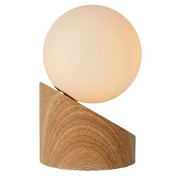 Lucide LEN Tischlampe Holz dunkel, 1-flammig -Günstiges Tischlampen Geschäft lucide len tischlampe 45561 01 72 3