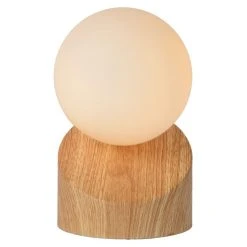 Lucide LEN Tischlampe Holz dunkel, 1-flammig -Günstiges Tischlampen Geschäft lucide len tischlampe 45561 01 72 4