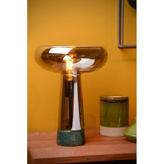 Lucide LISTELLE Tischleuchte Grün, Marmorfarbig, 1-flammig 4 Lucide LISTELLE Tischleuchte Grün, Marmorfarbig, 1-flammig – Bild 2