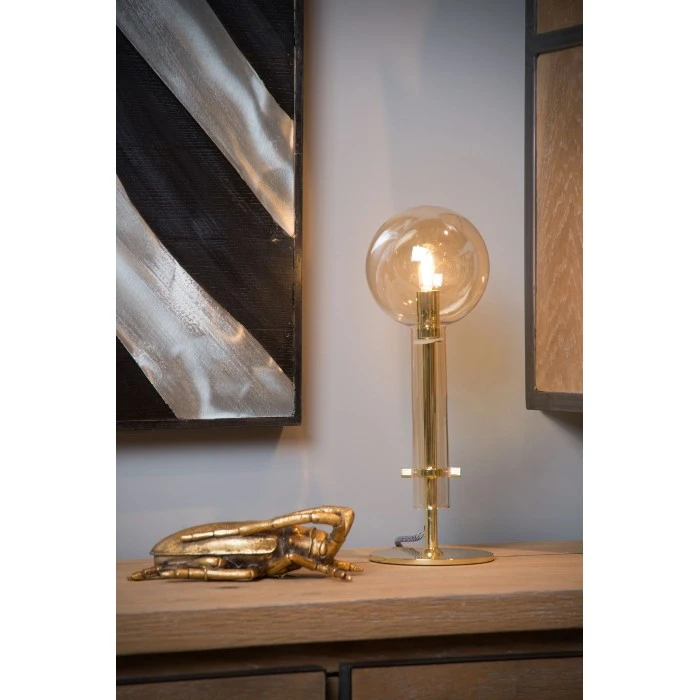 Lucide LONE Tischlampe Gold, 1-flammig 4 Lucide LONE Tischlampe Gold, 1-flammig – Bild 2