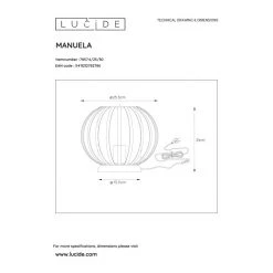 Lucide MANUELA Tischleuchte Schwarz, 1-flammig 9 Lucide MANUELA Tischleuchte Schwarz, 1-flammig -Günstiges Tischlampen Geschäft lucide manuela tischleuchte 78574 25 30 3