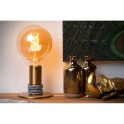Lucide MARIT Tischlampe Gold, 1-flammig