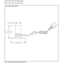 Lucide MARIT Tischlampe Gold, 1-flammig -Günstiges Tischlampen Geschäft lucide marit tischlampe 45576 01 02 6