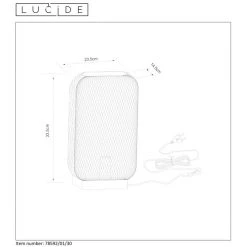Lucide MESH Tischlampe Schwarz, 1-flammig -Günstiges Tischlampen Geschäft lucide mesh tischlampe 78592 01 30 5