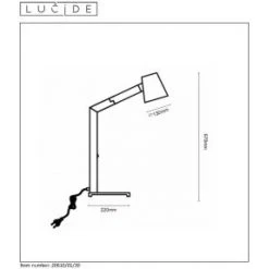 Lucide MIZUKO Schreibtischlampe Schwarz, 1-flammig -Günstiges Tischlampen Geschäft lucide mizuko schreibtischlampe 20610 01 30 5