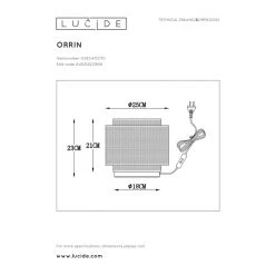 Lucide ORRIN Tischlampe Schwarz, 1-flammig -Günstiges Tischlampen Geschäft lucide orrin tischlampe 02504 01 30 4