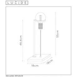 Lucide OTTELIEN Tischlampe Schwarz, 1-flammig -Günstiges Tischlampen Geschäft lucide ottelien tischlampe 30571 01 30 6
