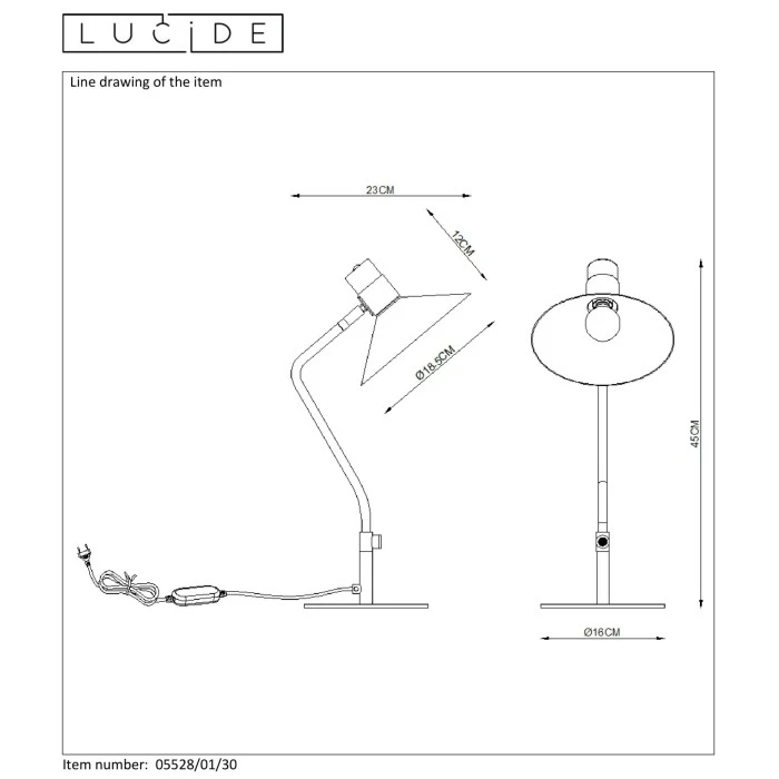 Lucide PEPIJN Tischlampe Schwarz, 1-flammig 9 Lucide PEPIJN Tischlampe Schwarz, 1-flammig – Bild 7