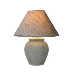 Lucide RAMZI Tischlampe Grau, 1-flammig -Günstiges Tischlampen Geschäft lucide ramzi tischlampe 47507 81 36 1